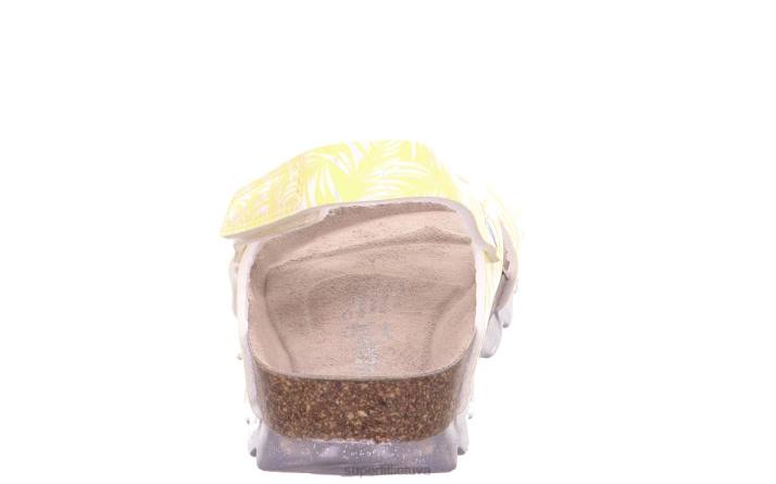 drebučiai - basutės su velcro užsegimu mažyliai Superfit T20D604 sandalai geltona/sidabrinė