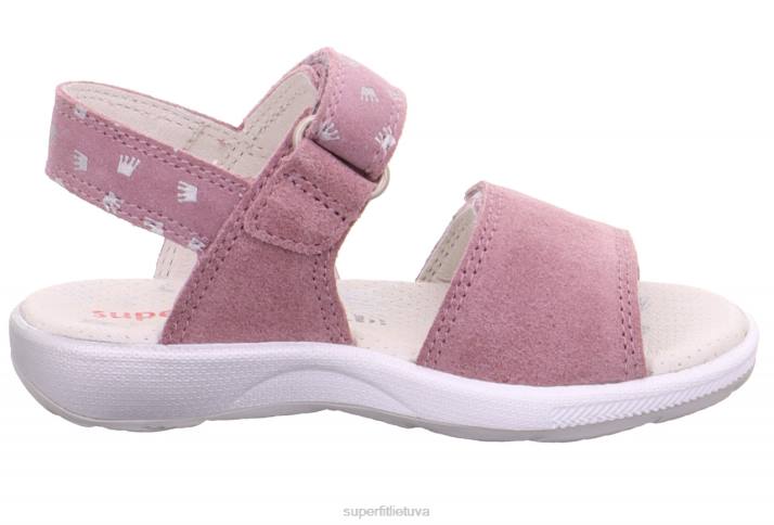 emily - basutės su velcro užsegimu mažyliai Superfit T20D640 sandalai violetinė