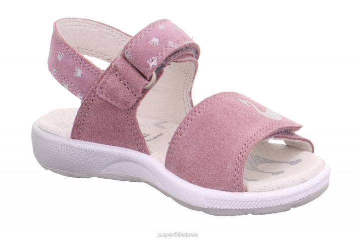 emily - basutės su velcro užsegimu mažyliai Superfit T20D640 sandalai violetinė