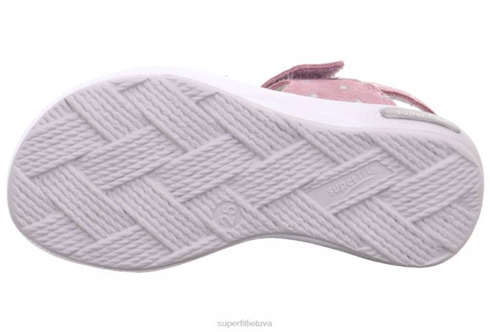 emily - basutės su velcro užsegimu mažyliai Superfit T20D640 sandalai violetinė