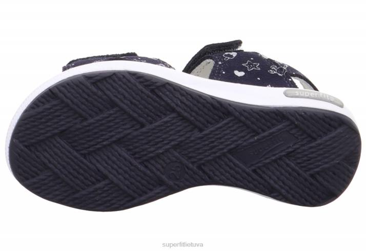 emily - basutės su velcro užsegimu mažyliai Superfit T20D660 sandalai mėlyna