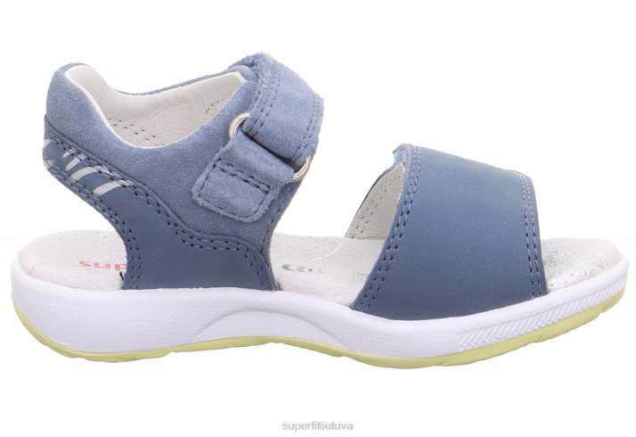 emily - basutės su velcro užsegimu mažyliai Superfit T20D666 sandalai mėlyna/geltona