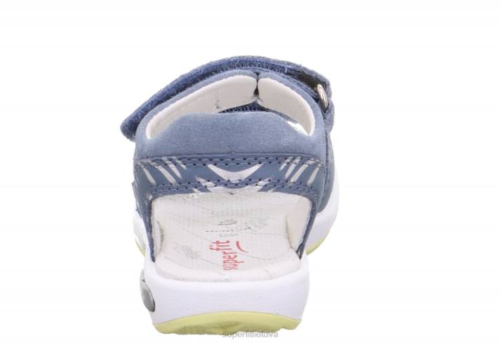 emily - basutės su velcro užsegimu mažyliai Superfit T20D666 sandalai mėlyna/geltona