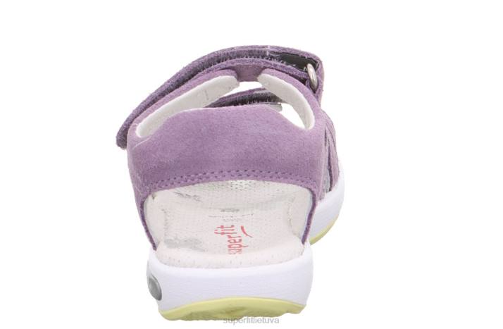 emily - basutės su velcro užsegimu mažyliai Superfit T20D669 sandalai violetinė/geltona
