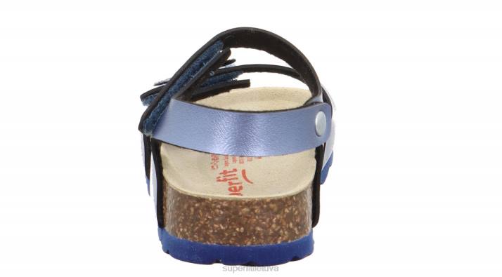fussbettpantoffel - basutės su velcro užsegimu mažyliai Superfit T20D631 sandalai mėlyna
