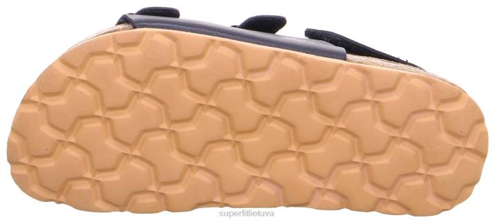 fussbettpantoffel - sandalas su sagtimi mažyliai Superfit T20D582 sandalai mėlyna