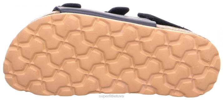 fussbettpantoffel - sandalas su sagtimi mažyliai Superfit T20D582 sandalai mėlyna