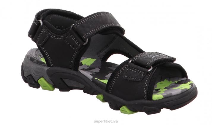 henry - sandalas su velcro užsegimu mažyliai Superfit T20D655 sandalai juodas