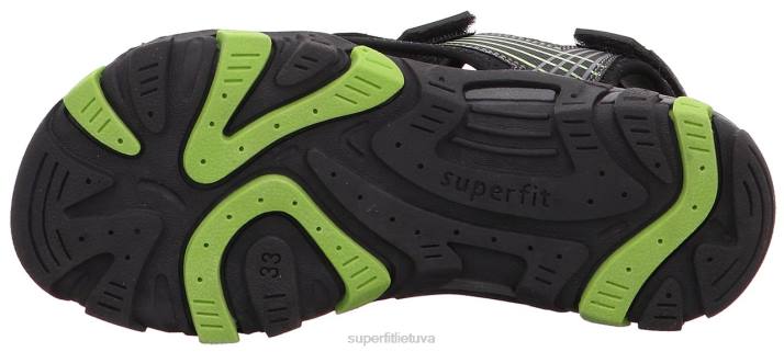 henry - sandalas su velcro užsegimu mažyliai Superfit T20D655 sandalai juodas