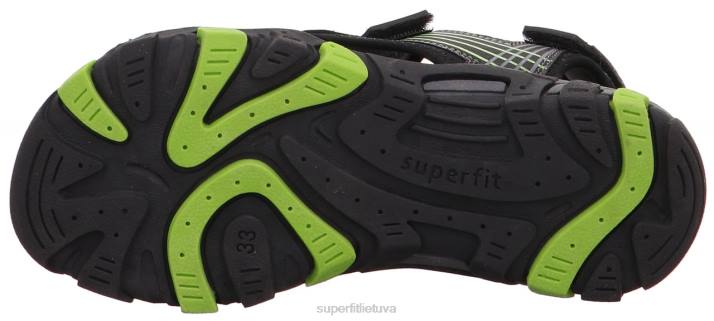 henry - sandalas su velcro užsegimu mažyliai Superfit T20D655 sandalai juodas
