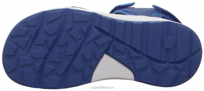 kryžminiai sandalai su velcro užsegimu mažyliai Superfit T20D627 sandalai mėlyna