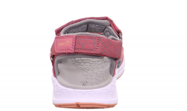 kryžminiai sandalai su velcro užsegimu mažyliai Superfit T20D635 sandalai rožinė/oranžinė