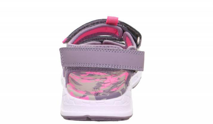 kryžminiai sandalai su velcro užsegimu mažyliai Superfit T20D653 sandalai violetinė/rožinė