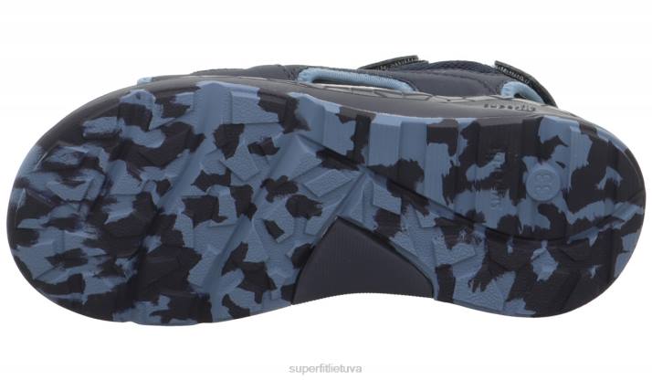 kryžminiai sandalai su velcro užsegimu mažyliai Superfit T20D671 sandalai mėlyna/šviesiai pilka