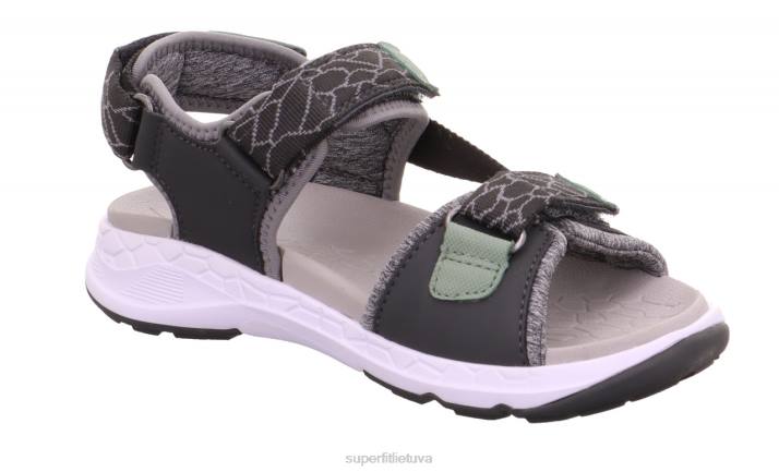kryžminiai sandalai su velcro užsegimu mažyliai Superfit T20D679 sandalai pilka