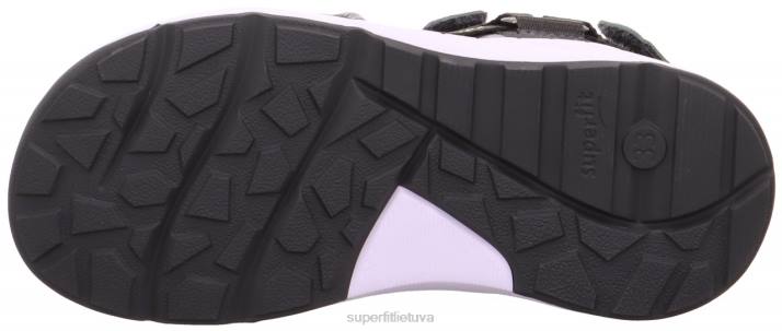 kryžminiai sandalai su velcro užsegimu mažyliai Superfit T20D679 sandalai pilka