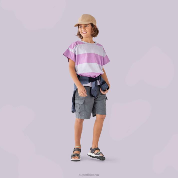 kryžminiai sandalai su velcro užsegimu mažyliai Superfit T20D679 sandalai pilka