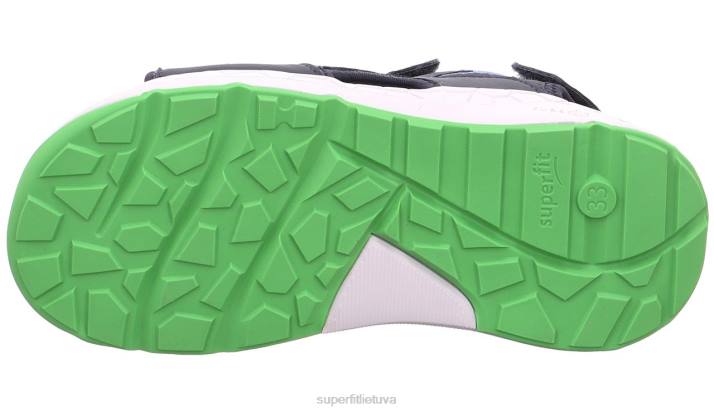 kryžminiai sandalai su velcro užsegimu mažyliai Superfit T20D682 sandalai mėlyna Žalia