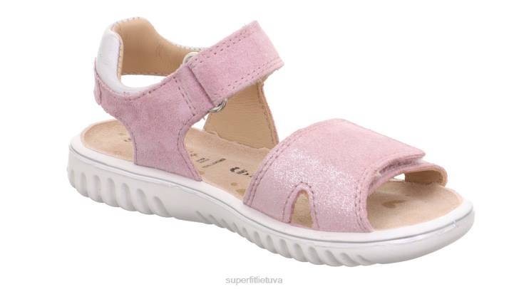 sparkle - sandalas su velcro užsegimu mažyliai Superfit T20D686 sandalai rožinis