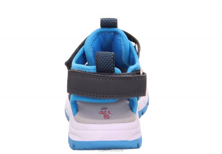 tornado light - sandalai su velcro užsegimu mažyliai Superfit T20D624 sandalai pilka/šviesiai mėlyna