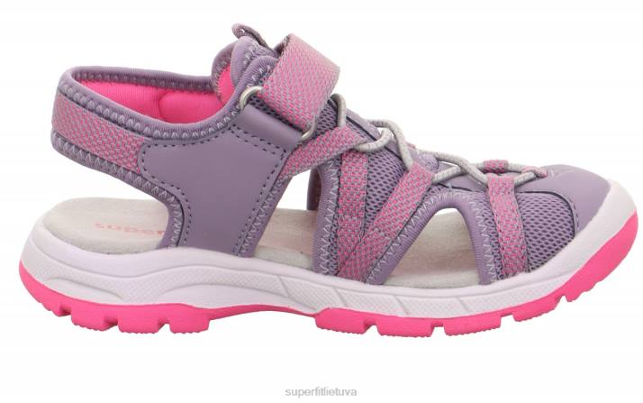 tornado light - sandalai su velcro užsegimu mažyliai Superfit T20D637 sandalai violetinė/rožinė