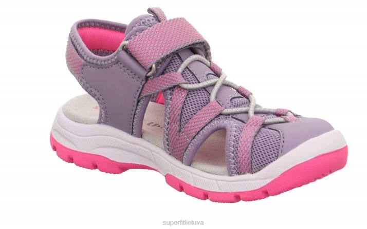 tornado light - sandalai su velcro užsegimu mažyliai Superfit T20D637 sandalai violetinė/rožinė