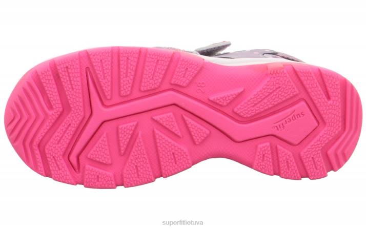 tornado light - sandalai su velcro užsegimu mažyliai Superfit T20D637 sandalai violetinė/rožinė