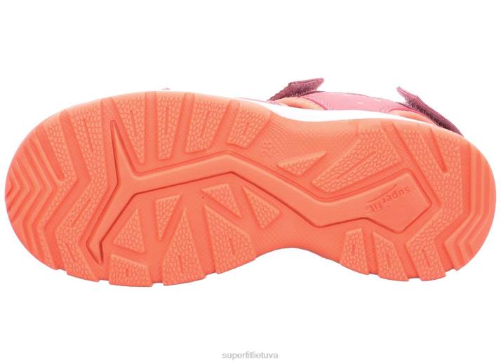 tornado light - sandalai su velcro užsegimu mažyliai Superfit T20D664 sandalai rožinė/oranžinė