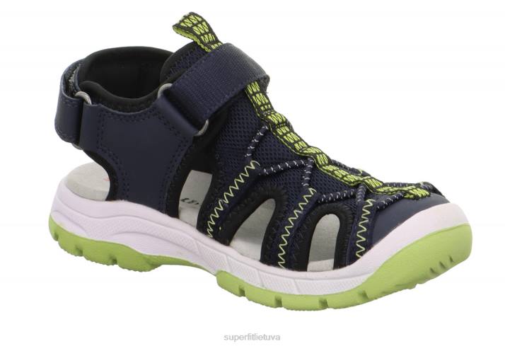 tornado light - sandalai su velcro užsegimu mažyliai Superfit T20D668 sandalai mėlyna/šviesiai žalia