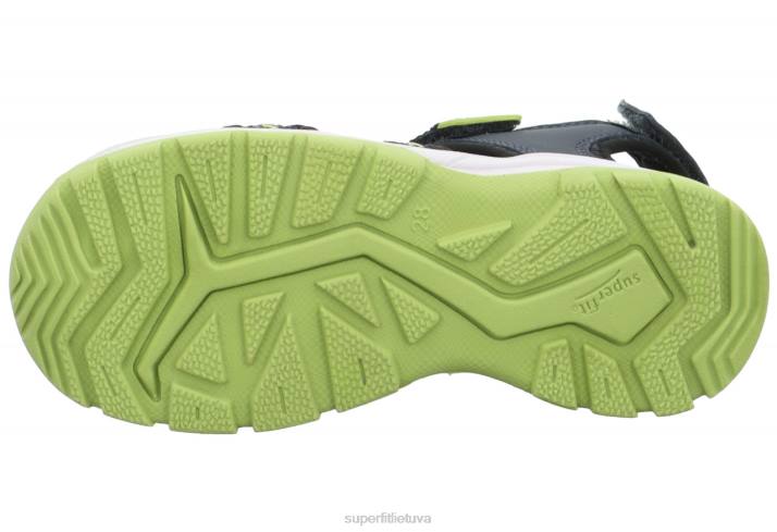 tornado light - sandalai su velcro užsegimu mažyliai Superfit T20D668 sandalai mėlyna/šviesiai žalia