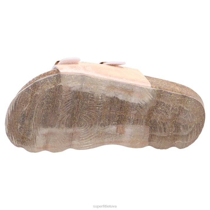 drebučiai – šlepetė su sagtimi mažyliai Superfit T20D559 šlepetės bronzos