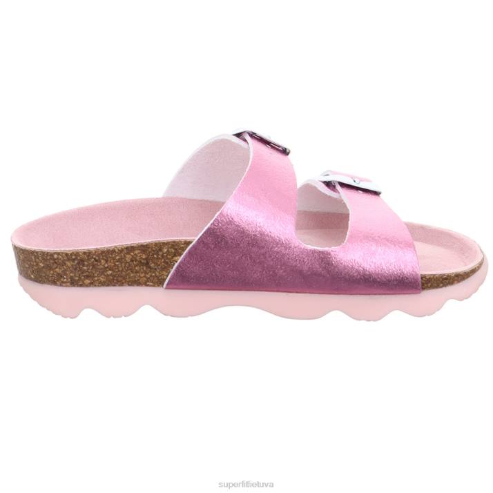 drebučiai – šlepetė su sagtimi mažyliai Superfit T20D590 šlepetės rožinis