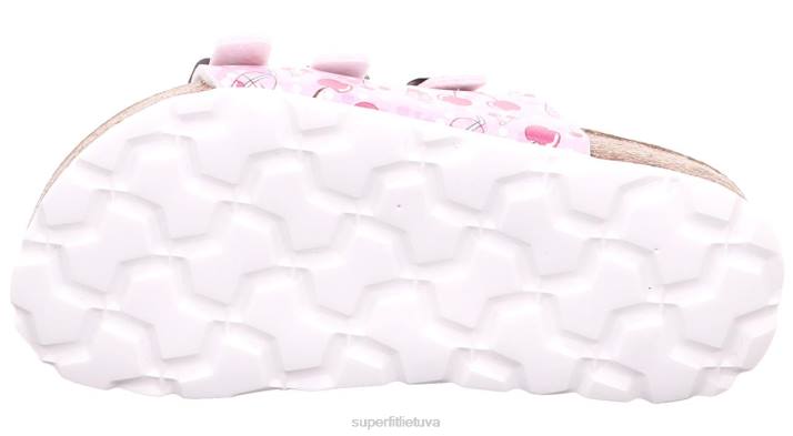 fussbettpantoffel - šlepetė su sagtimi mažyliai Superfit T20D550 šlepetės rožinis