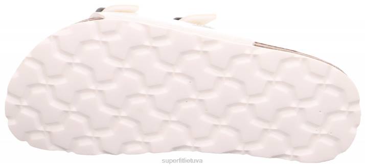 fussbettpantoffel - šlepetė su sagtimi mažyliai Superfit T20D558 šlepetės baltas
