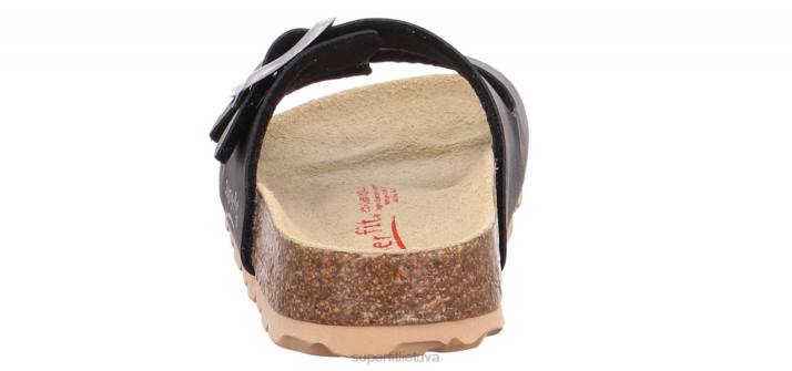 fussbettpantoffel - šlepetė su sagtimi mažyliai Superfit T20D564 šlepetės juodas