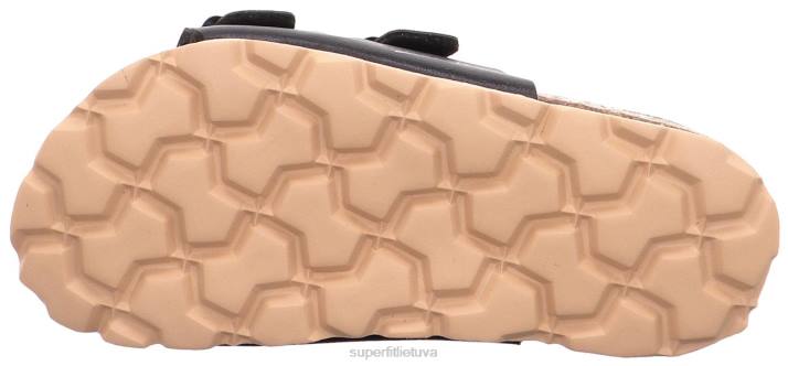 fussbettpantoffel - šlepetė su sagtimi mažyliai Superfit T20D564 šlepetės juodas