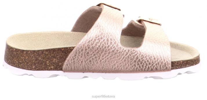 fussbettpantoffel - šlepetė su sagtimi mažyliai Superfit T20D584 šlepetės bronzos