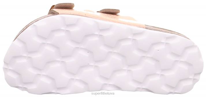 fussbettpantoffel - šlepetė su sagtimi mažyliai Superfit T20D584 šlepetės bronzos