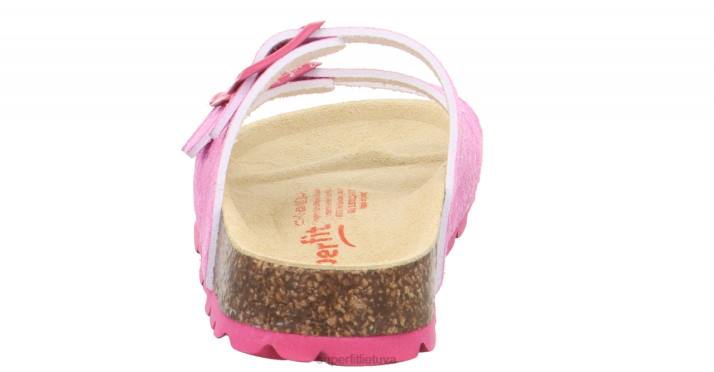 fussbettpantoffel - šlepetė su sagtimi mažyliai Superfit T20D588 šlepetės rožinis