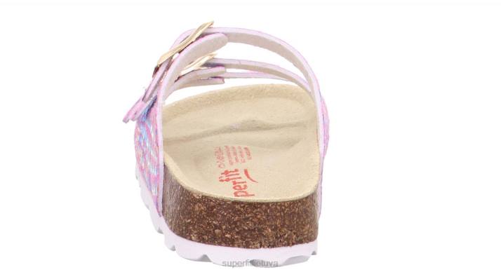 fussbettpantoffel - šlepetė su sagtimi mažyliai Superfit T20D595 šlepetės rožė