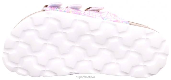 fussbettpantoffel - šlepetė su sagtimi mažyliai Superfit T20D595 šlepetės rožė