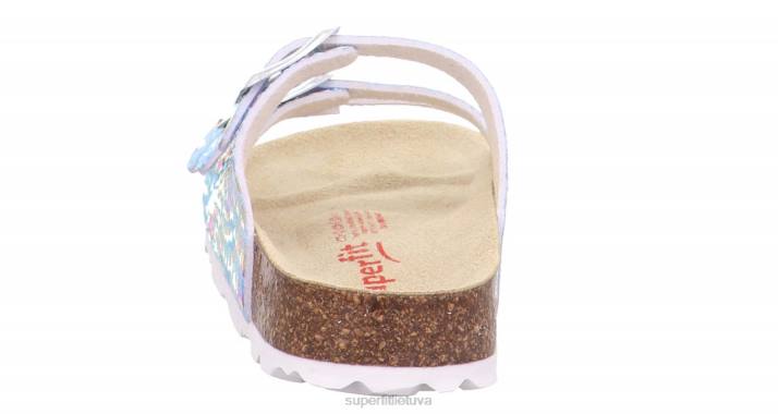 fussbettpantoffel - šlepetė su sagtimi mažyliai Superfit T20D597 šlepetės mėlyna