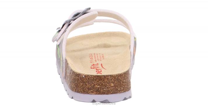 fussbettpantoffel - šlepetė su sagtimi mažyliai Superfit T20D599 šlepetės pilka