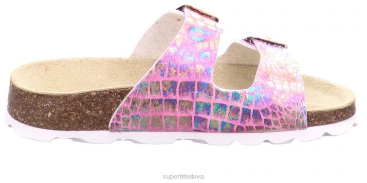 fussbettpantoffel - šlepetė su sagtimi mažyliai Superfit T20D601 šlepetės rožė