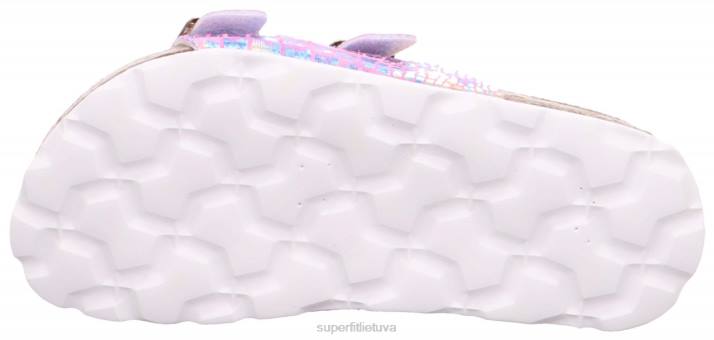 fussbettpantoffel - šlepetė su sagtimi mažyliai Superfit T20D601 šlepetės rožė