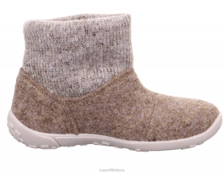 pasisekė - šlepetė su šlepetėm mažyliai Superfit T20D596 šlepetės smėlio spalvos