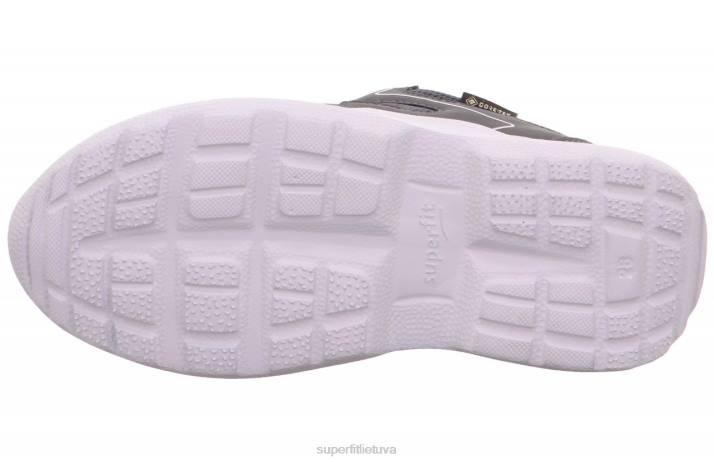 rush - sportbačiai žemi su boa fit sistema vaikai ir paaugliai Superfit T20D536 sportbačiai pilka/oranžinė