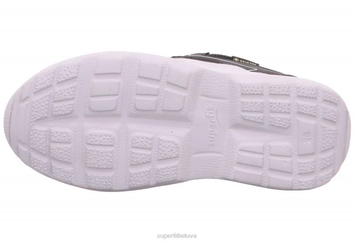 rush - sportbačiai žemi su boa fit sistema vaikai ir paaugliai Superfit T20D538 sportbačiai juoda/žalia