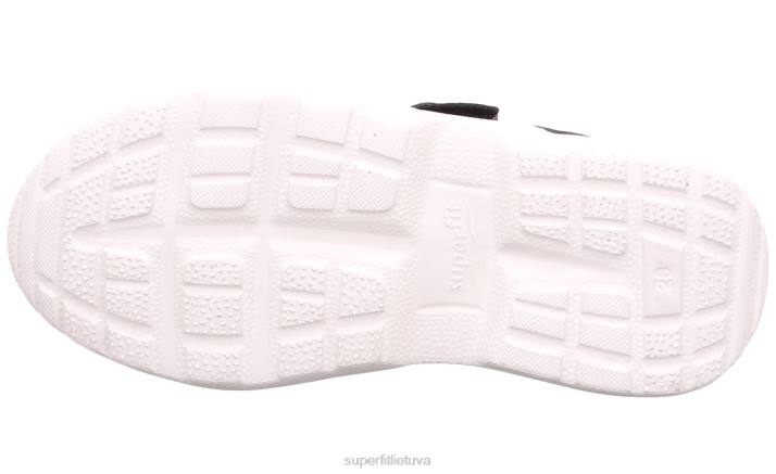 rush - sportbačiai žemi su velcro užsegimu vaikai ir paaugliai Superfit T20D528 sportbačiai juoda/geltona