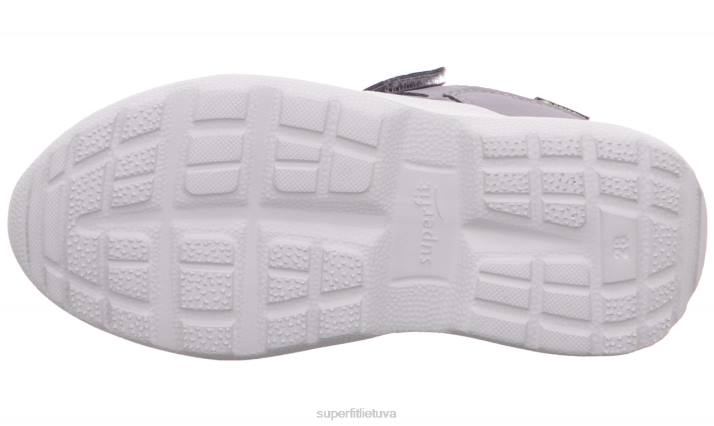 rush - sportbačiai žemi su velcro užsegimu vaikai ir paaugliai Superfit T20D534 sportbačiai violetinė/geltona